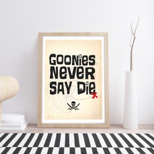 The Goonies Print Goonies Wall Art For Living Room Film Poster The Goonies Retro Gift Home Decor