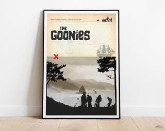 The goonies film poster: retro pop culture wall art