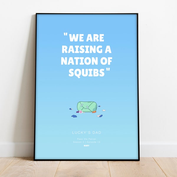 Bluey Wall Posters Etsy UK