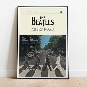 Abbey Road Poster The Beatles Print For Living Room Beatles Wall Art Abbey Road Music Decor