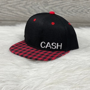 Toddler Snapback | Custom Buffalo Plaid Hat | Baby Hat | Custom Hat | Custom | Personalized Hat | Christmas | Buffalo |