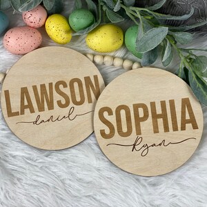 Baby Name Sign | Wooden Baby Name announcement | Baby Photo Prop | Hospital Announcement | Modern Baby Sign | Wooden name Sign | Newborn