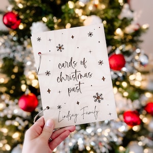 Book to hold Christmas Cards | Christmas Card Keeper | Card Holder | Holiday Cards