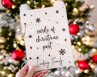 Personalized Christmas Card Book: Holiday Card Keeper