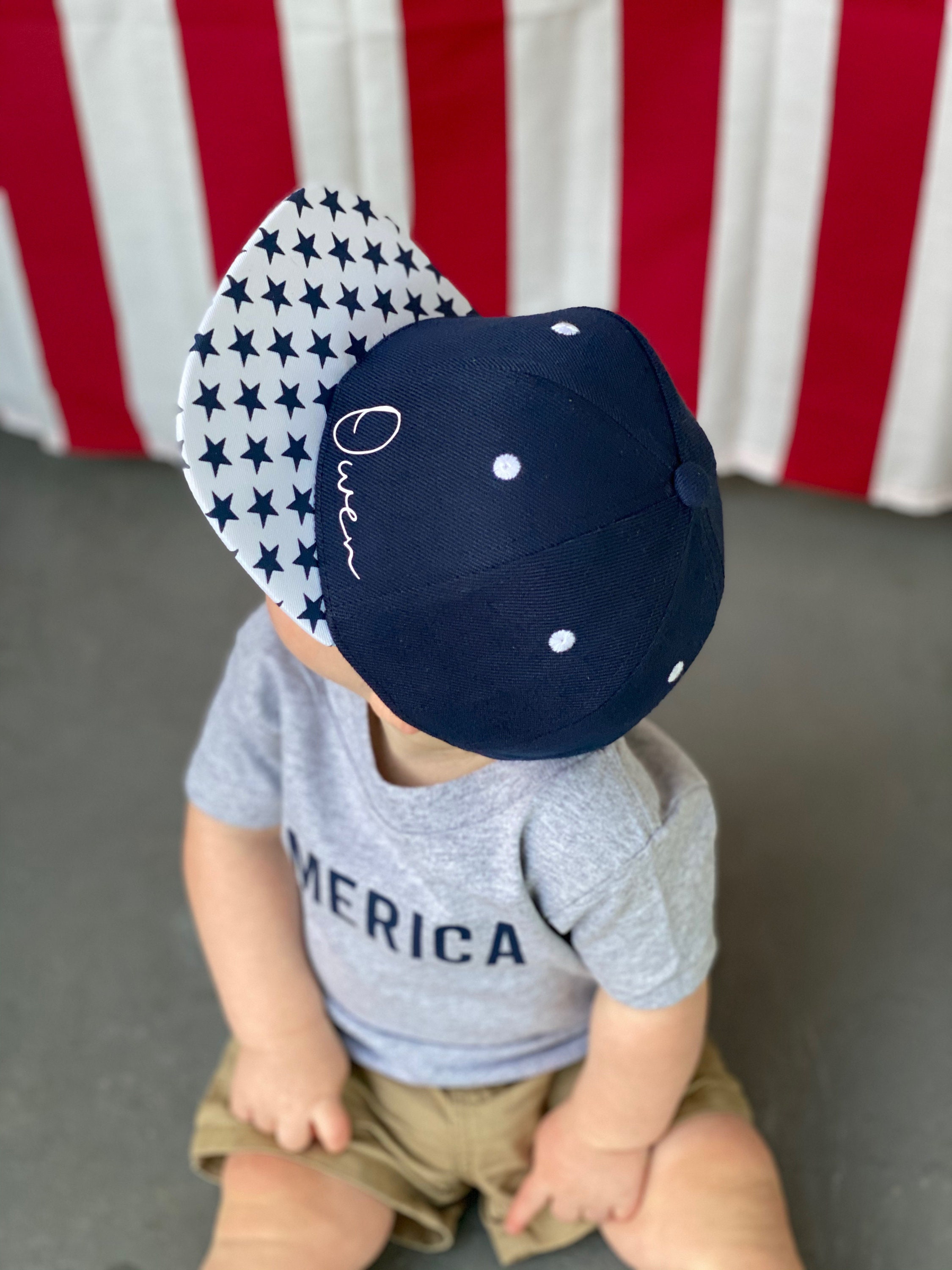 Toddler Snapback Custom Leather Patch Hat Baby Hat Etsy
