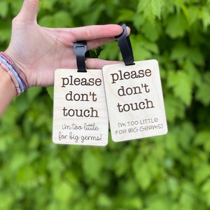 Please Don’t Touch Baby | Car seat sign | Germs Too Big For Me | Baby Car seat Sign | Car seat Cover | Germs | Baby Shower Gift | New Mom