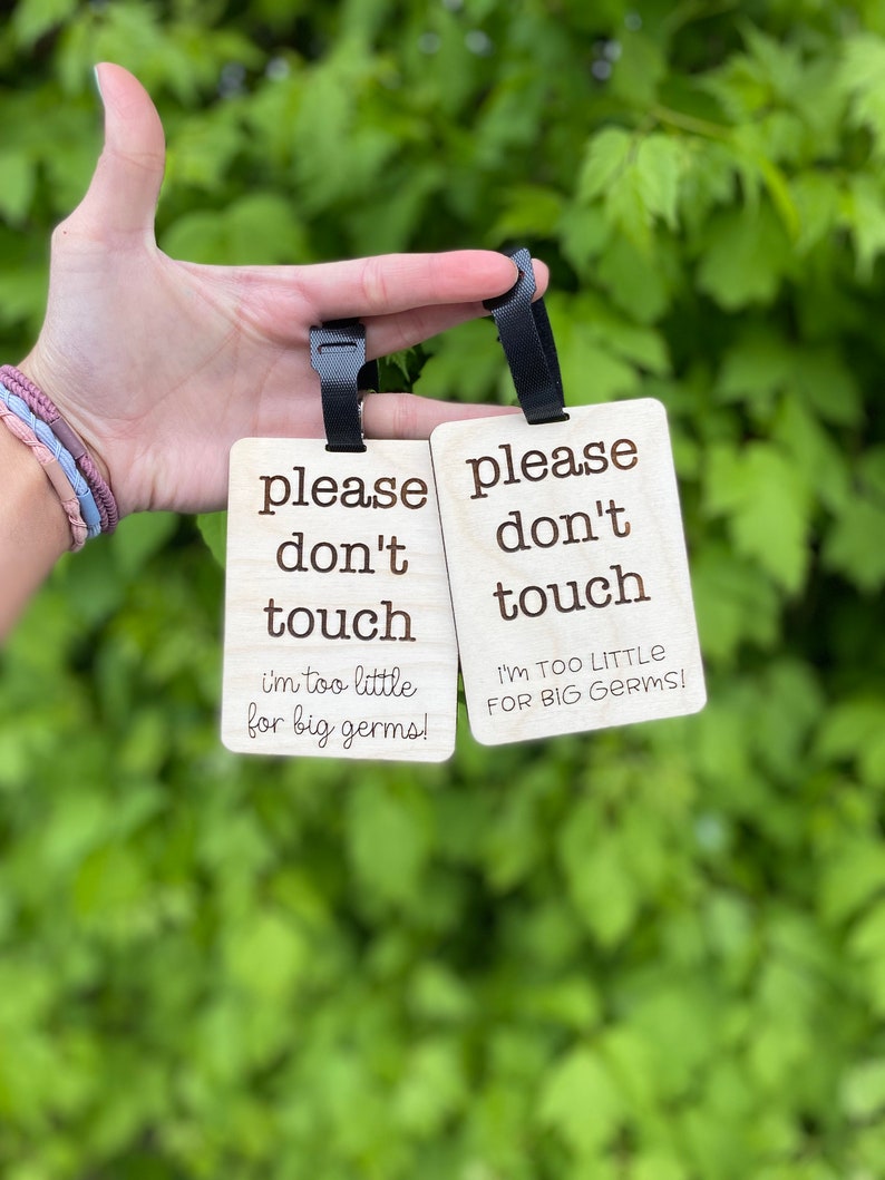 Please Dont Touch Baby Car Seat Sign Germs Too Big for Me Etsy