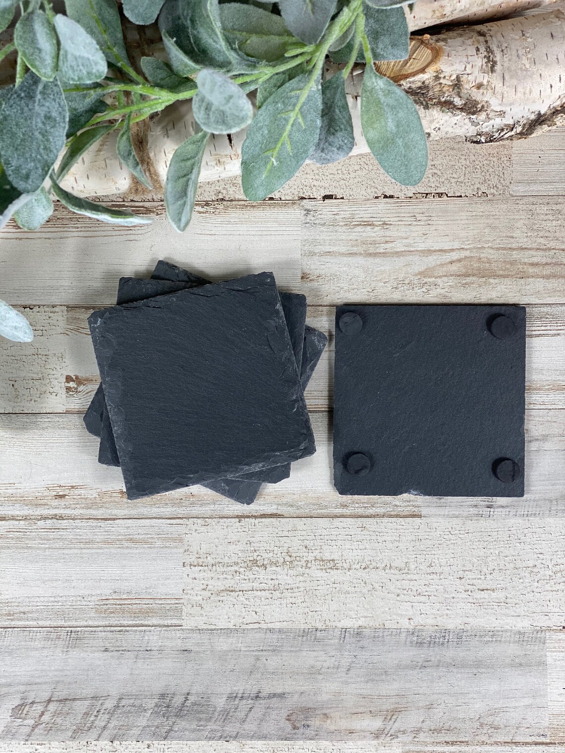Slate Coasters Custom Coaster Set Slate Coaster set Etsy