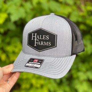 Custom Adult Trucker | Custom Leather Patch Hat | Adult Hat | Custom Hat | Custom Leather Patch | Fathers Day Gift | Richardson 112 Hat