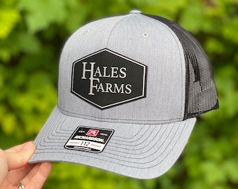 Custom Leather Patch Trucker Hat: Personalized Richardson 112 Adult Hat