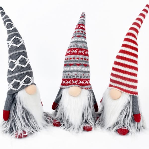 Christmas Gnome | Sitting Gnome | Farmhouse Christmas | Christmas Decorations | Gnome Decor | Decor | Tiered Tray Decor