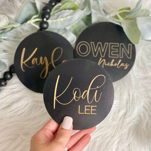 Baby Name Sign | Wooden Baby Name announcement | Baby Photo Prop | Hospital Announcement | Modern Baby Sign | Nursery Decor | newborn name
