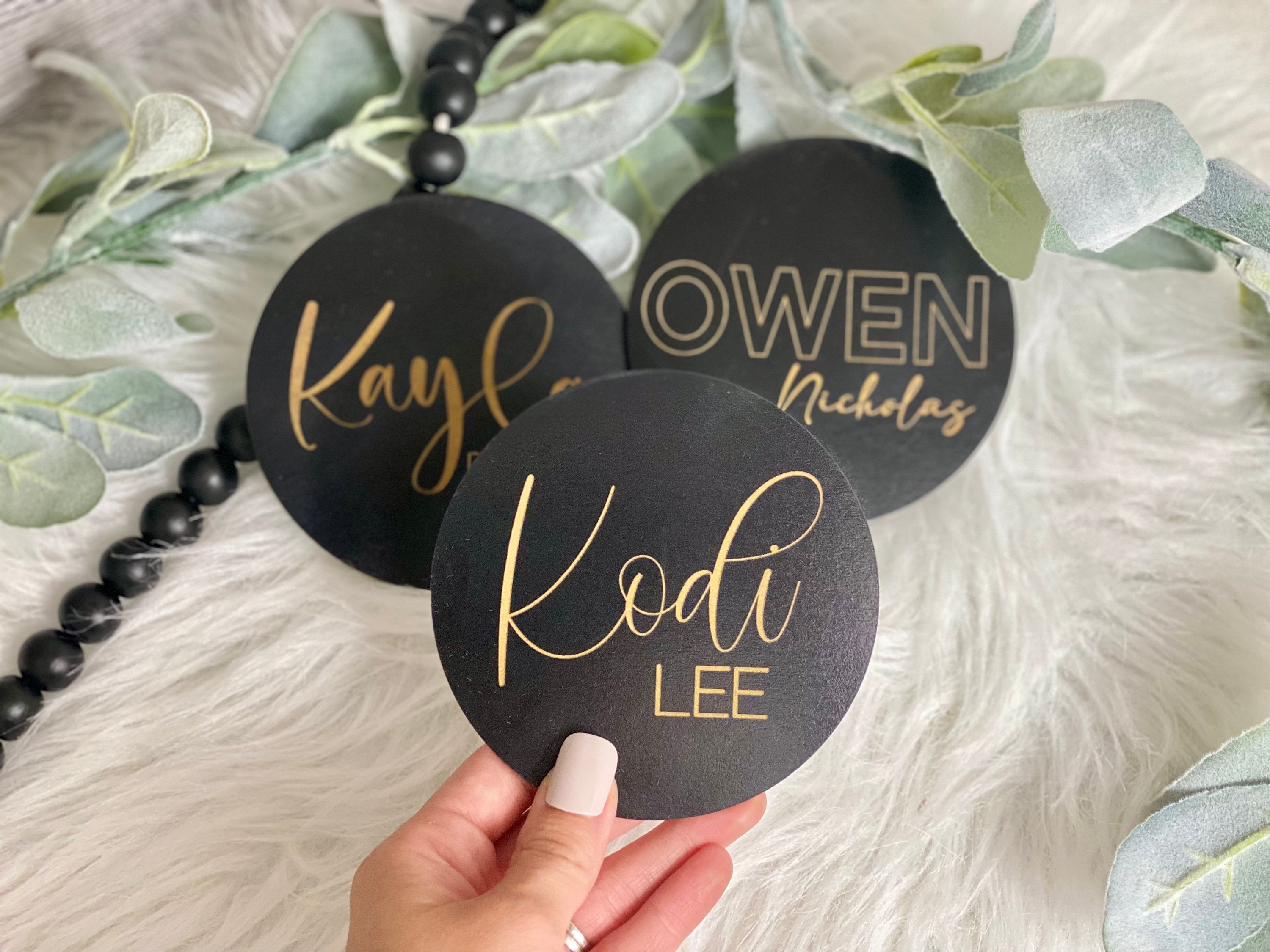 Baby Name Sign | Wooden Baby Name announcement | Baby Photo Prop | Hospital Announcement | Modern Baby Sign | Nursery Decor | newborn name