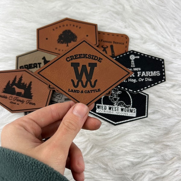 Business logo Patches | Custom Logo patches | DIY iron on patch | Leather patches | Do it Yourself