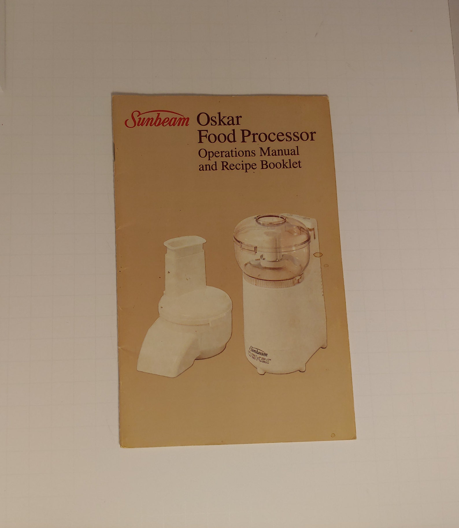 Sunbeam Oskar Food Processor Operations Manual and Recipe Etsy