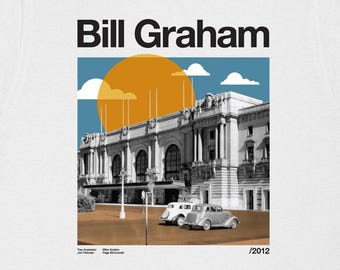 Phish Bill Graham Civic Auditorium T-Shirt - Midcentury Modern Design