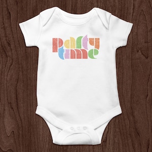 Phish - Onesie - Baby Body Suit Romper - Party Time - Colors - Retro - Vintage - T-Shirt - Shirt - Gift - Kids - Bodysuit