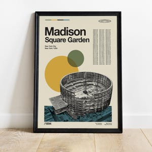 Phish – Madison Square Garden 18" x 24" (Mid-Century Modern) MSG Poster – FREE U.S. SHIPPING! - Gift - Phish - Poster