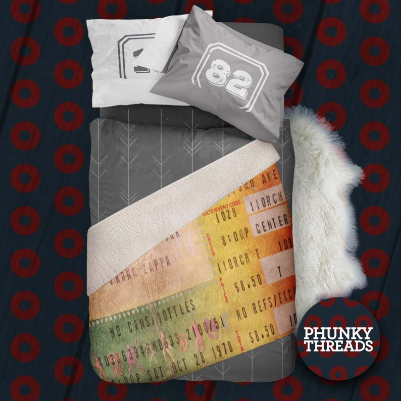 Ticket Stub Sherpa Fleece Blanket Custom Photo Concert Etsy