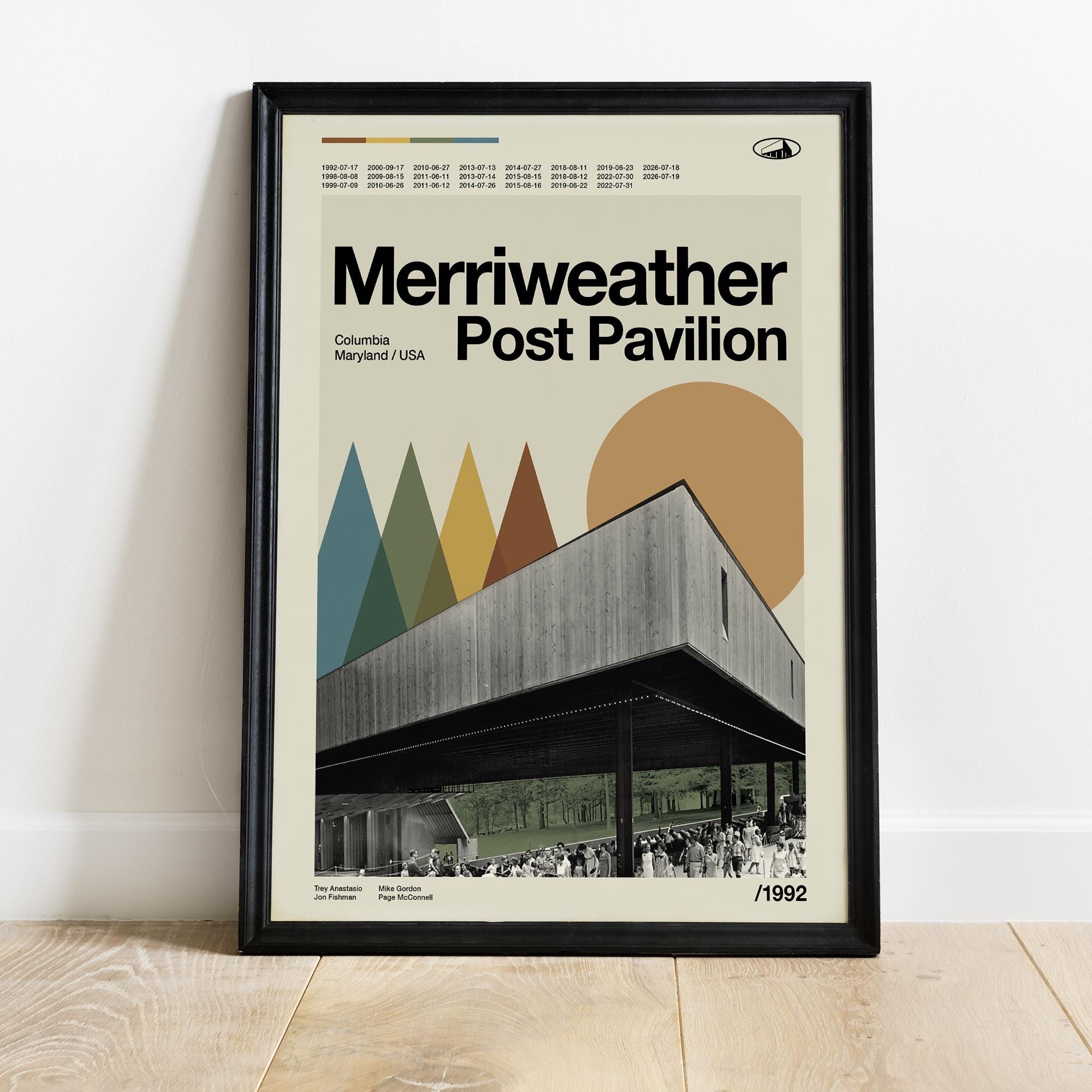 Phish Merriweather Post Pavilion Print, Columbia Maryland Wall Art