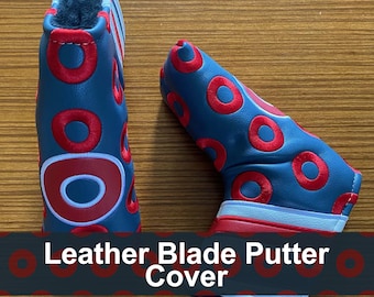 Phish Donut Leather Golf Blade Putter Head Cover – Unique Gift for Phish Fans Match with a T-Shirt or Baseball Hat