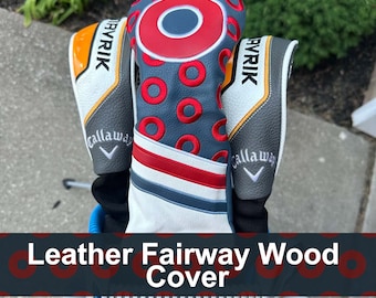 Phish Donut Leather Golf Fairway Wood Head Cover – Unique Gift for Phish Fans Match with a T-Shirt or Hat