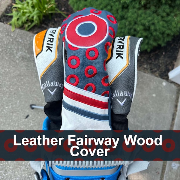 Phish Donut Leather Golf Fairway Wood Head Cover – Unique Gift for Phish Fans Match with a T-Shirt or Hat