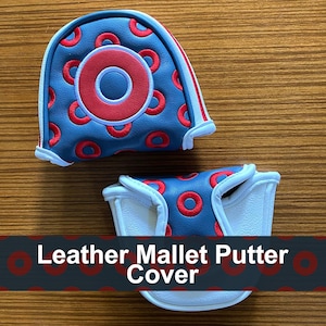 Phish Donut Leather Golf Mallet Putter Head Cover – Unique Gift for Phish Fans Match with a T-Shirt or Baseball Hat