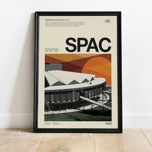 Phish – SPAC – Saratoga Performing Arts Center 18" x 24" (Mid-Century Modern) MSG Poster – Free U.S. SHIPPING! - Gift - Unframed Poster