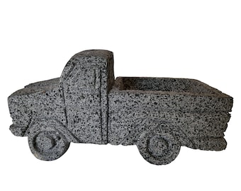 Molcajete truck. Molcajetruck. Molcajete truck made of handmade volcanic stone.
