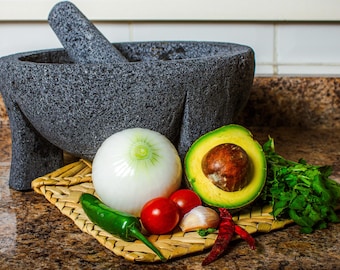 The Original Molcajete Mexicano Bowl Handmade Of Authentic Lava Rock In Mexico - Molcajete De Piedra Volcanica The Original Molcajete Mexicano Bowl Handmade Of Authentic Lava Rock In Mexico - Molcajete De Piedra Volcanica