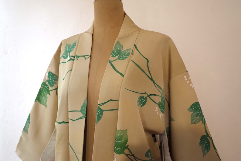 One Piece Kimono Jacket Japanese Silk Kimono Handsewn Etsy