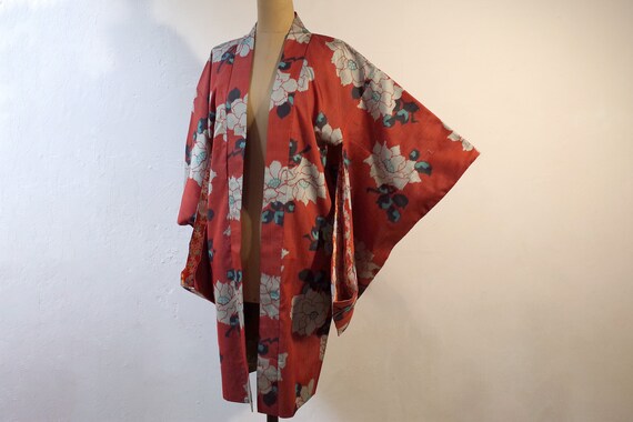 kimono, haori, vintage Japanese kimono jacket, wom