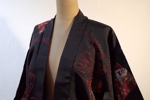 kimono, haori, vintage Japanese kimono jacket, wom