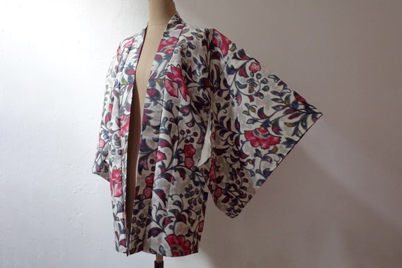 kimono, haori, vintage Japanese kimono jacket, wom