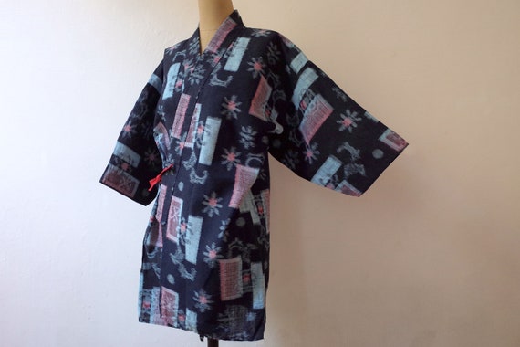 kimono, kasuri, noragi, haori, Japanese work wear,