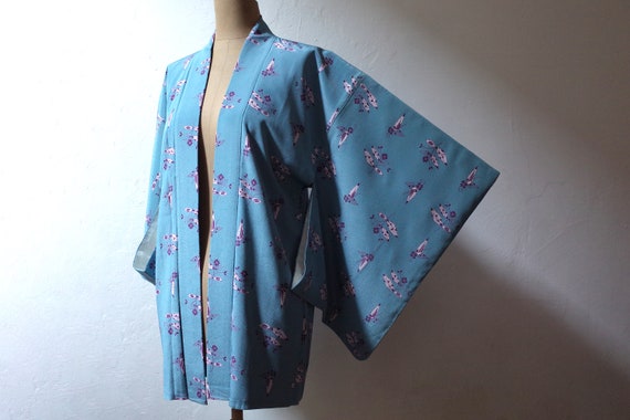 kimono, haori, vintage Japanese kimono jacket, wom