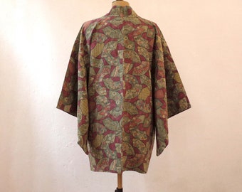 Kimono-Weste aus japanischem Stoff, Kimono-Weste mit einzigartiger Hauptfarbe, Kimono-Weste für Frauen, Haori, japanischer Stil, Haori-Weste