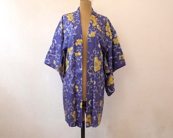 Kimono-Weste aus japanischem Stoff, Kimono-Weste mit einzigartiger Hauptfarbe, Kimono-Weste für Frauen, Haori, japanischer Stil, Haori-Weste