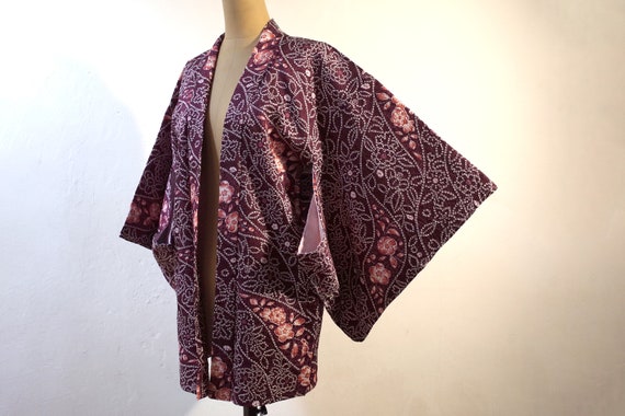kimono, haori, vintage Japanese kimono jacket, wom