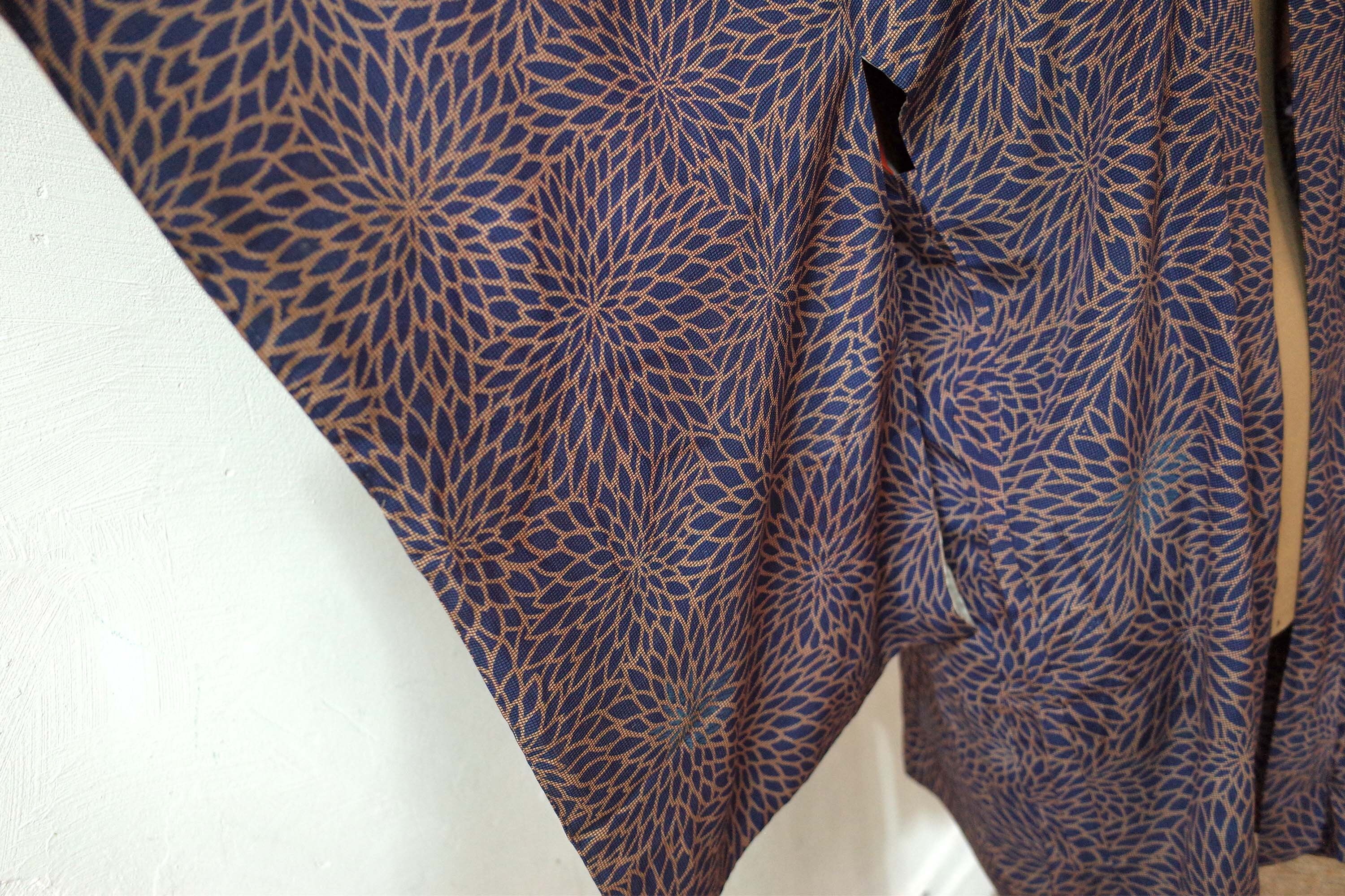 One Piece Kimono Jacket Japanese Silk Kimono Handsewn Etsy