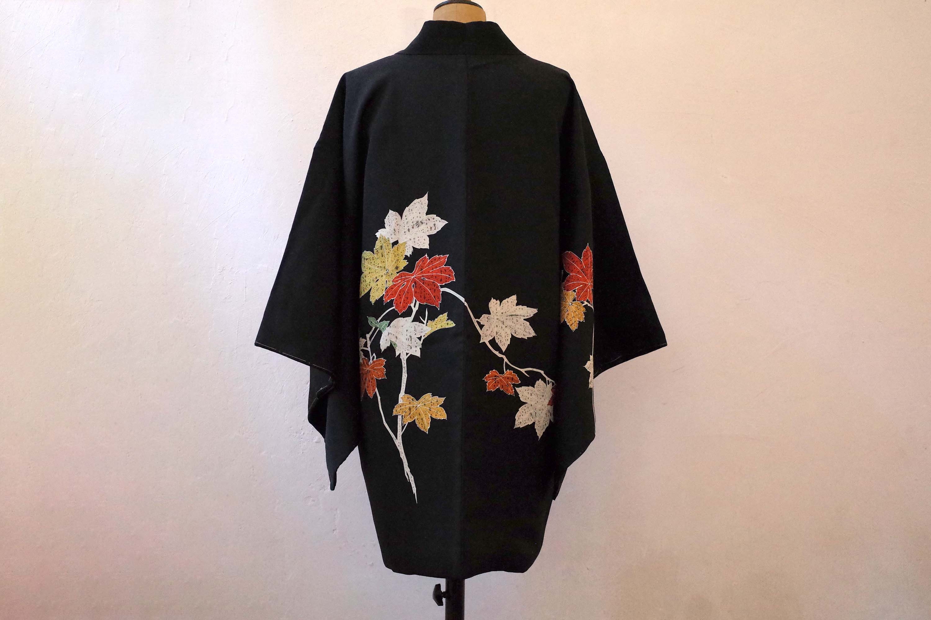 One Piece Kimono Jacket Japanese Silk Kimono Handsewn Etsy UK