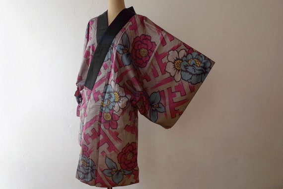 kimono, haori, vintage Japanese kimono jacket, wom