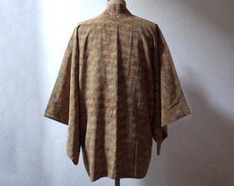 Veste Kimono en soie japonaise, Veste Kimono pièce unique cousue main, Veste Kimono femme, Veste Kimono antique japonaise,