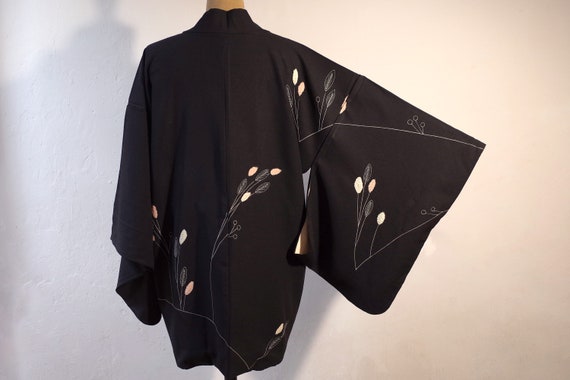 kimono, haori, vintage Japanese kimono jacket, wom