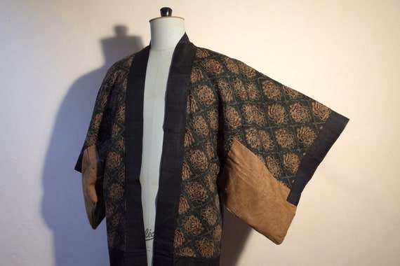 kimono, haori, vintage Japanese silk kimono jacket