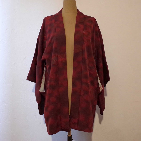 Veste Kimono femme, Veste Kimono antique japonaise, Veste Kimono en soie, Veste Kimono pièce unique, Veste Kimono cousue à la main