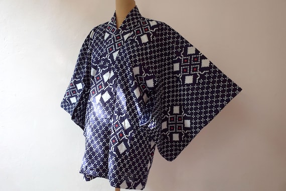 kimono, yukata, vintage Japanese kimono jacket, wo