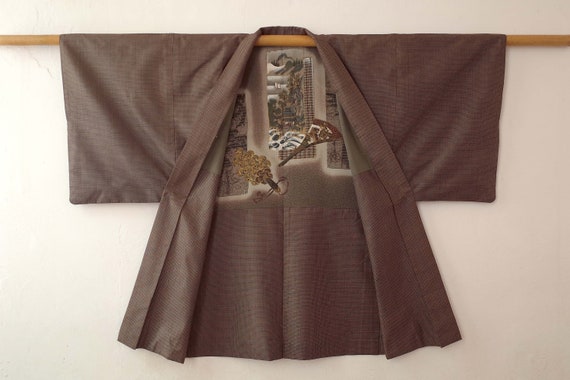 Veste Kimono pièce unique, Kimono soie japonais, … - image 1