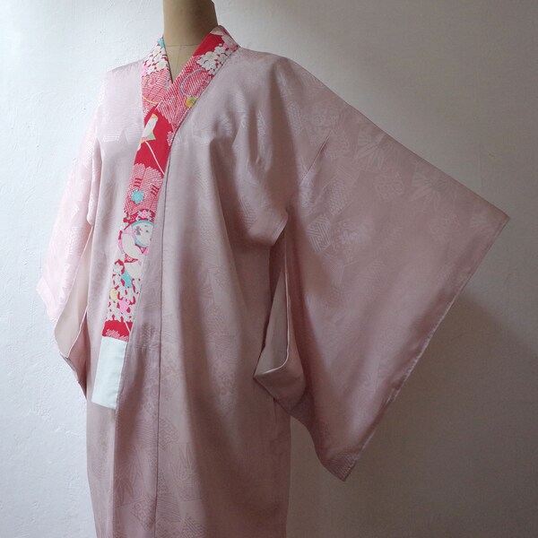 kimono, vintage Japanese silk kimono, antique silk kimono, kimono cardigan, dressing gown, kimono d'intérieur